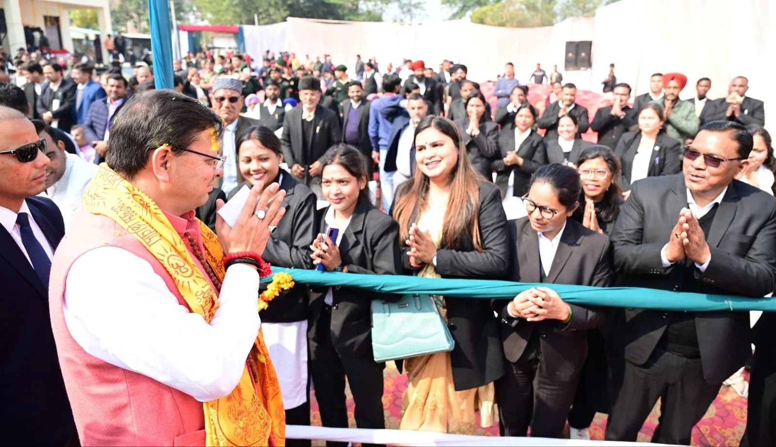 सीएम धामी ने एक करोड़ की लागत से खटीमा सिविल न्यायालय में अधिवक्ताओं हेतु नव निर्मित चैम्बर का किया लोकार्पण